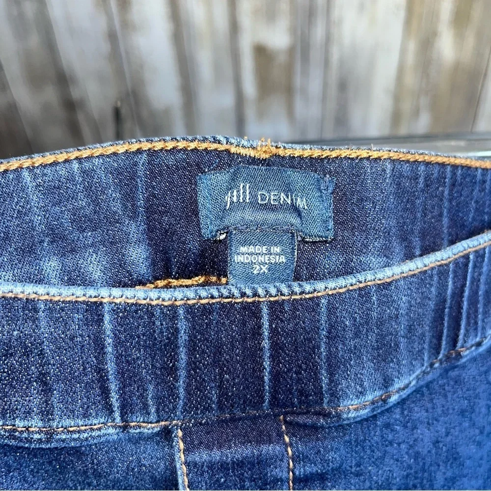 J. Jill Denim Dark Wash Denim Mini Skirt Women’s 2X - Picture 4 of 4